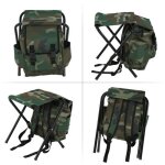 Sige / tabouret de commode de pche de camping extrieur pliable avec sac de rangement