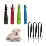 Sifflet pour chien - lot de 4 - son clair et fort - cordon inclus - dressage et rappel