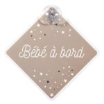 Signal�tique b�b� � bord avec ventouse / dimensions : 195 x 195 cm (mod�le: cmp - pu1067 gris)