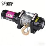 Sihao treuil fil dacier 12v 3500lbs avec corde synth�tique ? adapt� pour 4x4 voiture camion remorque ...