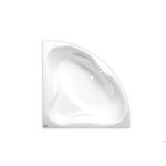 Siko - 150x150 cm royale baignoire dangle en acrylique gauche et droite sans pieds blanc (ro1500new)