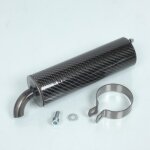 Silencieux cartouche de pot d�chappement 2 vis 37mm carbone vernis pour scooter