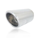 Silencieux embout pot dechappement universel chrome pour audi bmw opel