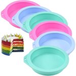 Silicone moule cuisson rondmoules  gteau rond rainbow cake moule  gteau arc - en - ciel en silicone ...
