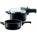 Set de casseroles - silit - sicomatic t - plus duo - 45l et 3l - 3 niveaux de cuisson - induction compatible ...