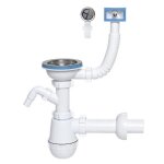 Simple vidange de la bouteille devier de cuisine siphon 115mm lavage entree plat de machine  laver