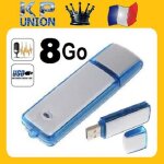 Simplisim: mini dictaphone usb enregistreur vocal discret audio micro espion cle flash * 8go *