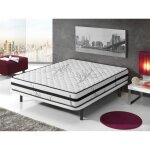 Simpur relax - matelas 90x190 cm - therapy carbone anti stress - paisseur epaisseur 19 cm - tissu 3d ...
