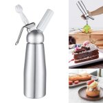 Siphon  chantilly professionnel - bombe 500 ml crme fouette en mtal avec 3x douille dcoration appareil ...