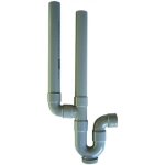 Siphons double en pvc pour machine  laver  40 - jardiboutique