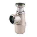 Siphon evier r�glable sortie d40 laiton chrom� - valentin - 36720000900