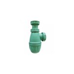Siphon de lavabo en filet de p�che recycl� oceanup hauteur r�glable sortie d. 32 mm vert