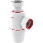 Siphon de lavabo wirquin n�o �32mm - plastique - double installation - antivide int�gr�
