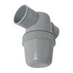 Siphon de parcours en pvc - c gris  coller - entre horizontale 40 - nicoll