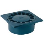 Siphon de sol faible hauteur 15x15 cm gris fonc - nicoll - sc456