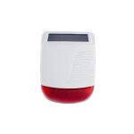 Sirne extrieure solaire sans fil 433mhz pe - 520 - flash lumineux stroboscopique etanche pour systme ...