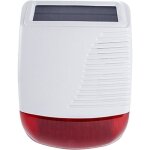 Sirne extrieure solaire wos301s - daewoo - am301 - sans fil - 120 db - rouge