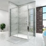 Sirhona cabine de douche 170x76x185 cm cabine douche  double porte coulissante
