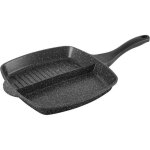 Sitram po�le 2 compartiments 26�26 cm fonte daluminium antiadh�sive ? tous feux (induction)