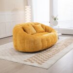 Sitzsack sofa en chenille avec accoudoirs floragrace