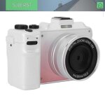 Sjlerst appareil photo num�rique 5k 5k digital camera hd 80mp wifi front rear lens 18x digital zoom vlog ...