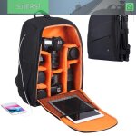 Sjlerst sac pour appareil photo sac � dos ext�rieur sac �tanche portable sac � dos double �paule anti ...