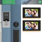 Sjlerst sonnette vid�o avec �cran syst�me dinterphone vid�o filaire capteur cmos hd d�verrouillage photo ...