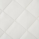 Skaï simili cuir piqués 5x5 blanc tissu ameublement vendu au mètre Skaï simili cuir piqués 5x5 blanc tissu ameublement vendu au mètre