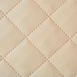 Skai simili cuir piqués 5x5 dolaro tissu ameublement vendu au metre couleur: creme Skai simili cuir piqués 5x5 dolaro tissu ameublement vendu au metre couleur: creme