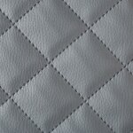 Skaï simili cuir piqués 5x5 dolaro tissu ameublement vendu au mètre couleur: gris foncé Skaï simili cuir piqués 5x5 dolaro tissu ameublement vendu au mètre couleur: gris foncé