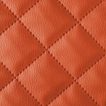 Ska simili cuir piqus 5x5 dolaro tissu ameublement vendu au mtre couleur: orange