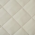 Skaï simili cuir piqués 5x5 tissu ameublement vendu au mètre - beige Skaï simili cuir piqués 5x5 tissu ameublement vendu au mètre - beige