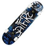 Skateboard longboard skateboard - lettres bleues - mixte - 4 roues - intensif