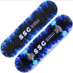 Skateboard longue silencieuse en rable ymy - 4 roues clignotantes