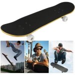 Skateboard - max 150kg - 9 couches en bois derable - roues pu - roulement abec - 7