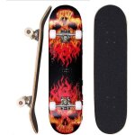 Skateboard - zgeer - planche à roulettes - abec - 7 - 100 kg - anti - dérapant crâne flamme Skateboard - zgeer - planche à roulettes - abec - 7 - 100 kg - anti - dérapant crâne flamme
