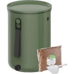 Composteur skaza composteur bokashi organko 2 9, 6l + 1 kg d''activateur - olive