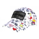 - skr - casquette el patron blanche et noire strass streetwear colombia medellin baseball - blanc