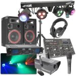 Pack dj - skytec - enceinte 500w - amplificateur 2x250w - machine à fumée - table de mixage 8 canaux Pack dj - skytec - enceinte 500w - amplificateur 2x250w - machine à fumée - table de mixage 8 canaux