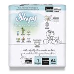 Couches b�b� sleepy bio natural ? protection naturelle & douceur optimale t1 x 64 (2 � 5 kilos)