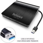 Slim usb 3. 0 externe dvd rw graveur de cd lecteur graveur lecteur lecteur pour pc portable