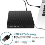 Slim usb 3. 0 externe dvd rw graveur de cd lecteur graveur lecteur lecteur pour pc portable @adp711