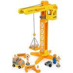 Jouet - small foot - grue de construction - bois fsc 100% - 13 pices - rotatif 360