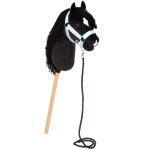 Small foot cheval b�ton eddie noir - t�te en peluche crini�re licol bride longe (3 - 8 ans)