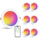 Smart led spot encastrable plat 12w spot led 230v blanc chaud 2700k + rvb changement de couleur dimmable ... Smart led spot encastrable plat 12w spot led 230v blanc chaud 2700k + rvb changement de couleur dimmable ...
