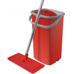Smart mop compact ? balai  tte extra large et pivotante 360 + seau + 2 lingettes microfibre