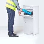 Smart parcel box? - bo�te aux lettres - boite � colis - blanc - large - 2 portes - acier - ext�rieur