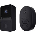Smart wifi doorbell camera sonnette sans fil avec carillon vision nocturne hd ir interphone vid�o bidirectionn ...