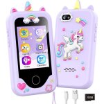 Smartphone pour filles t�l�phone portable jouet pour enfants �cran tactile 28 pouces carte m�moire 8 ...