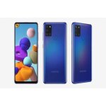 Smartphone samsung galaxy a21s - bleu - �cran 65 pouces - cam�ra quadruple 48mp - batterie 5000 mah